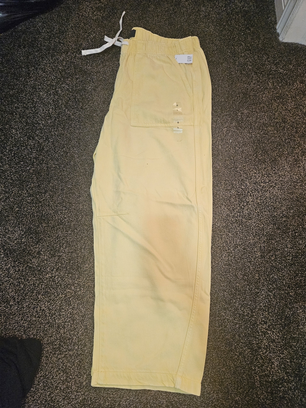 GAP Women's Yellow Drawstring Denim Pants